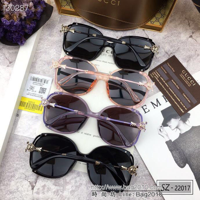GUCCI古馳 2019新款 古奇小蜜蜂爆款太陽鏡 遮擋有害光線防輻射 出行旅遊搭配衣服必備品 22017  lly1728